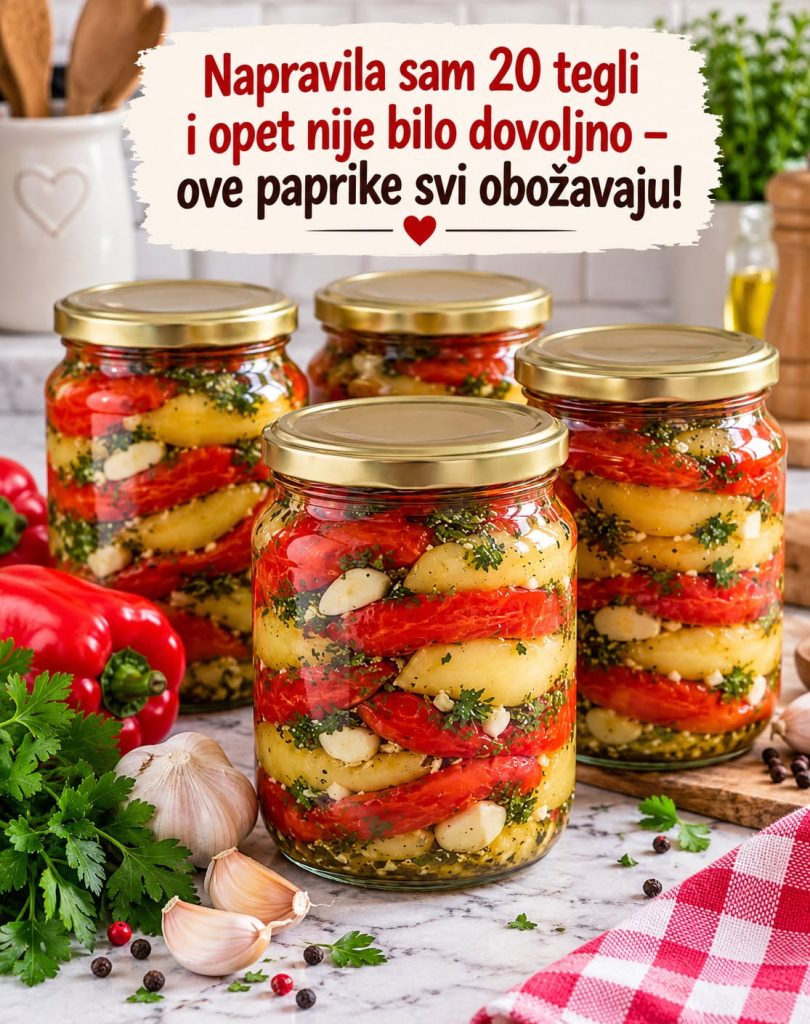 Paprike sa peršunom i bijelim lukom – napravila sam 20 tegli i opet nije bilo dovoljno!